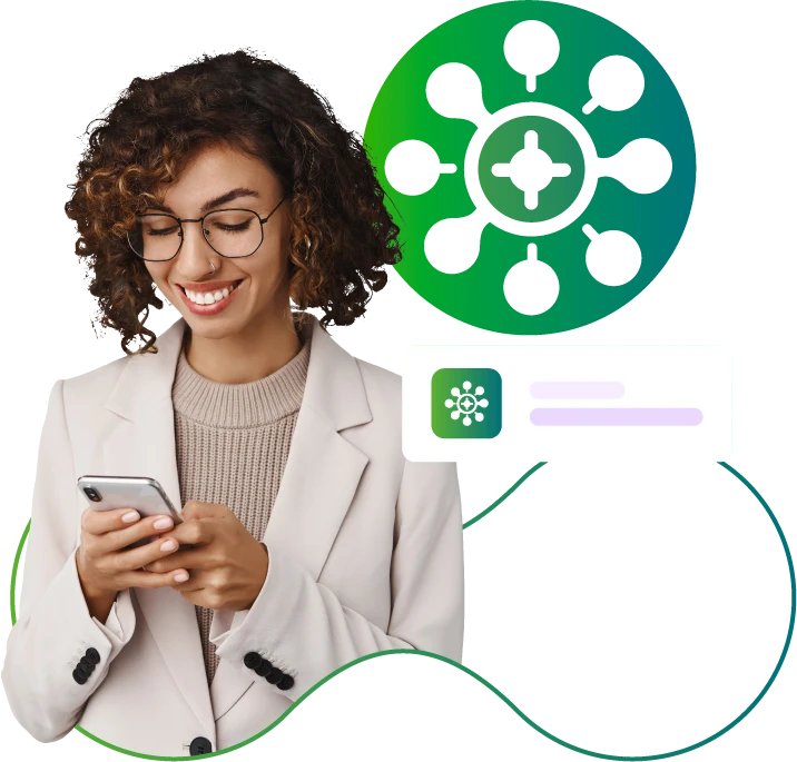 Lady on a mobile phone