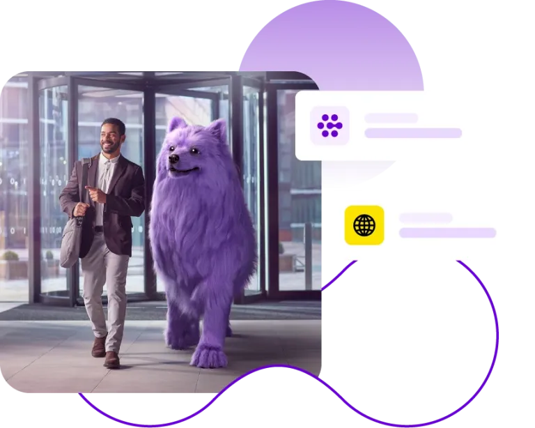 Man and dog
